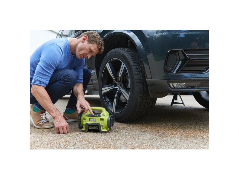RYOBI Akku-Kompressor R18I-0 Solo, 18 V, 10.3 bar Akkubetriebener Kompressor mit automatischer Abschaltfunktion