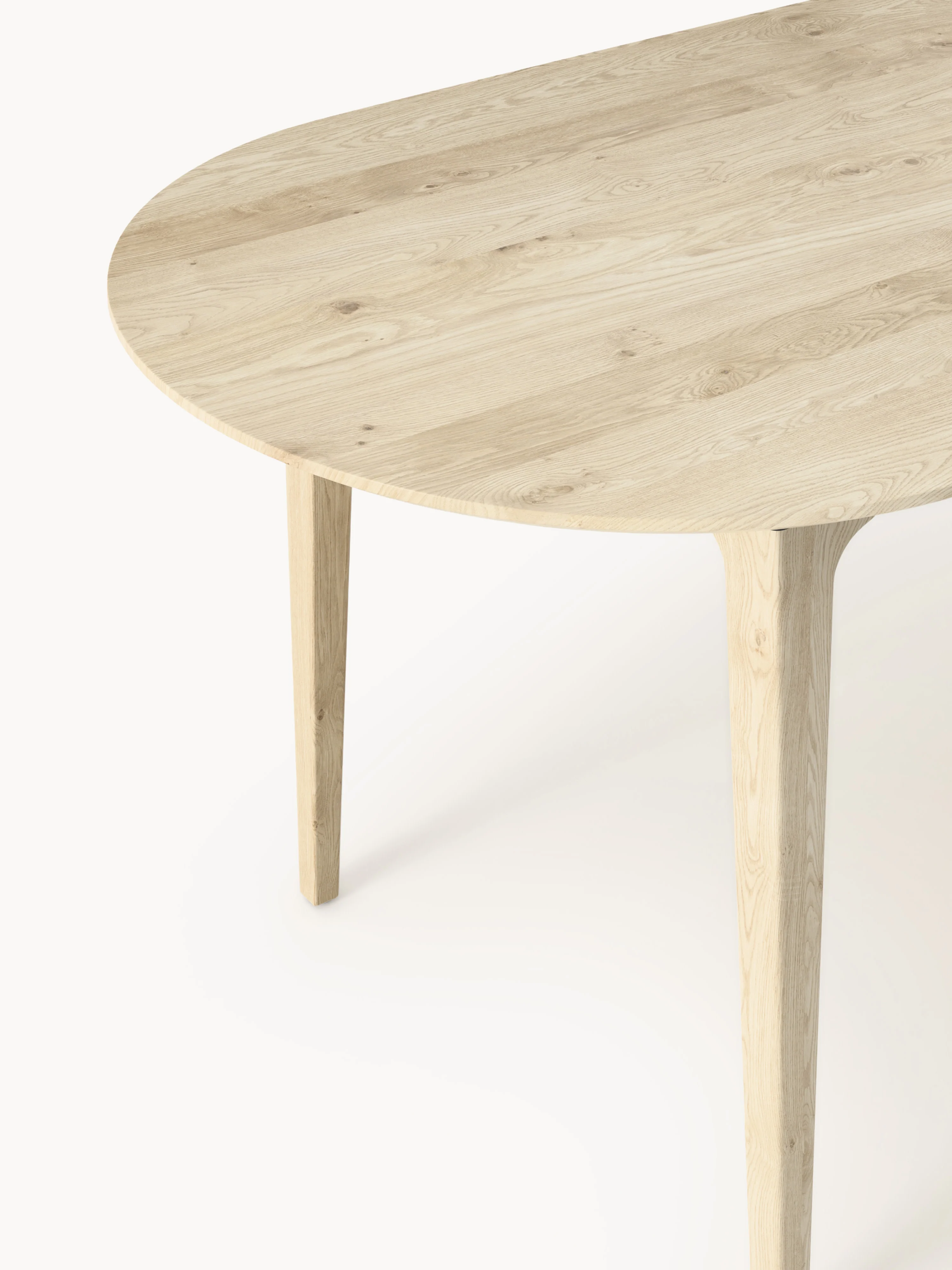 Ovale eettafel Archie van eikenhout, 200 x 100 cm