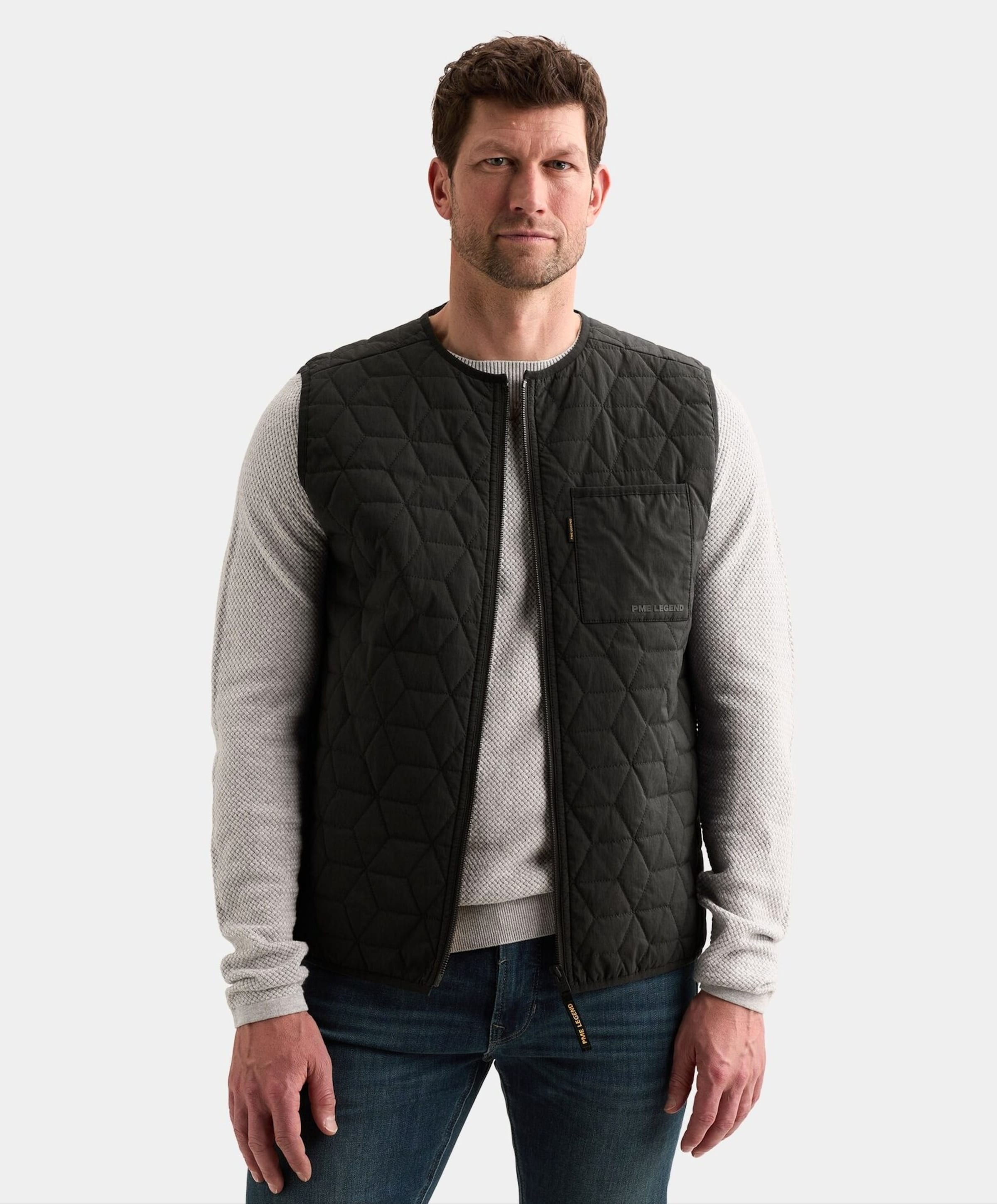 PME Legend Heren bodywarmer blauw