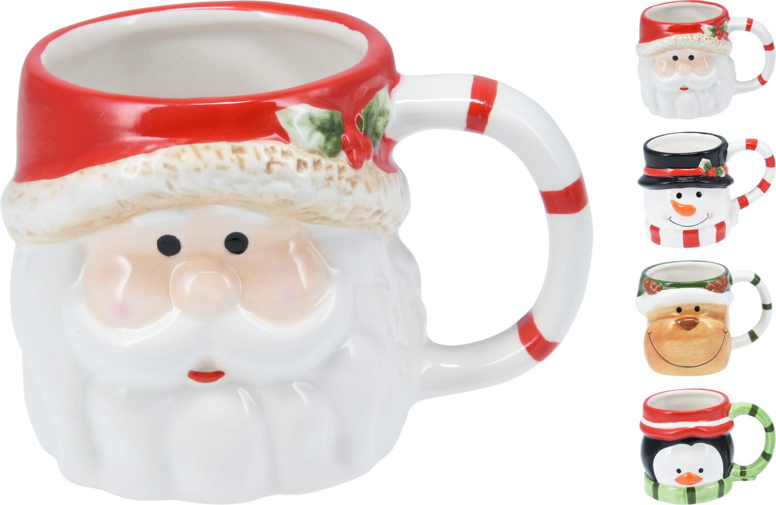 MUG PERSONNAGES NOEL D.8.5CM