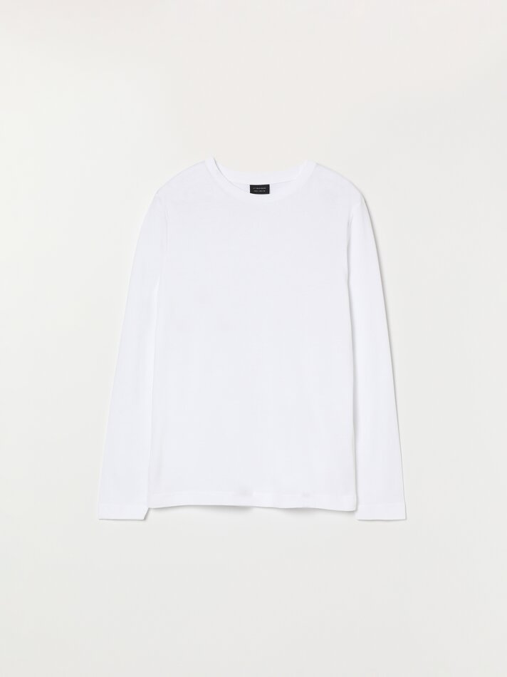 Pacote com 4 camisetas básicas de manga comprida - Pretas