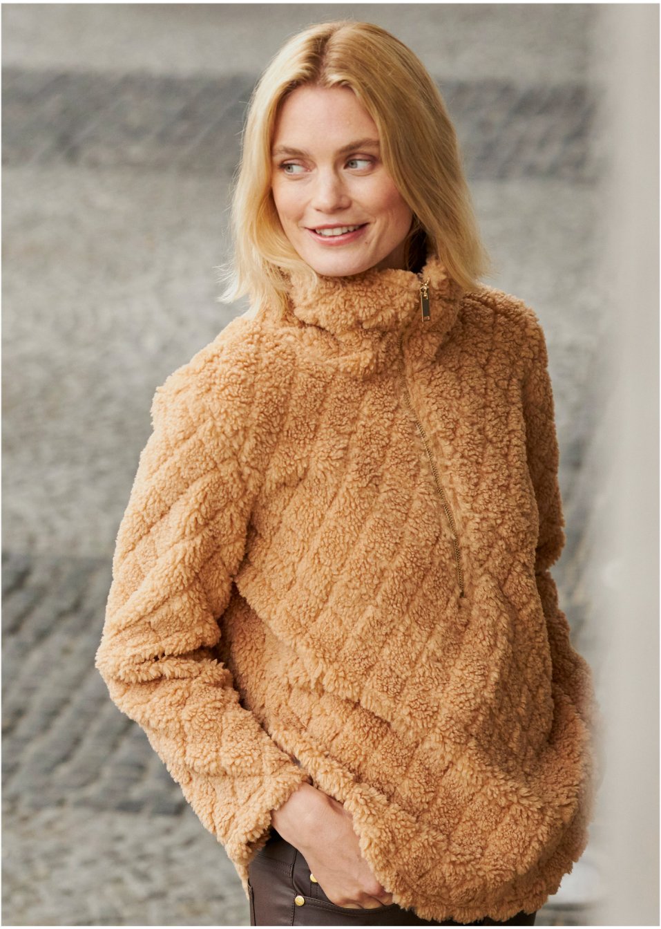 Pull en maille peluche