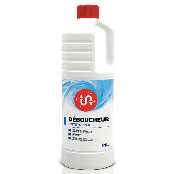 Déboucheur liquide 1er prix à la soude 1 L