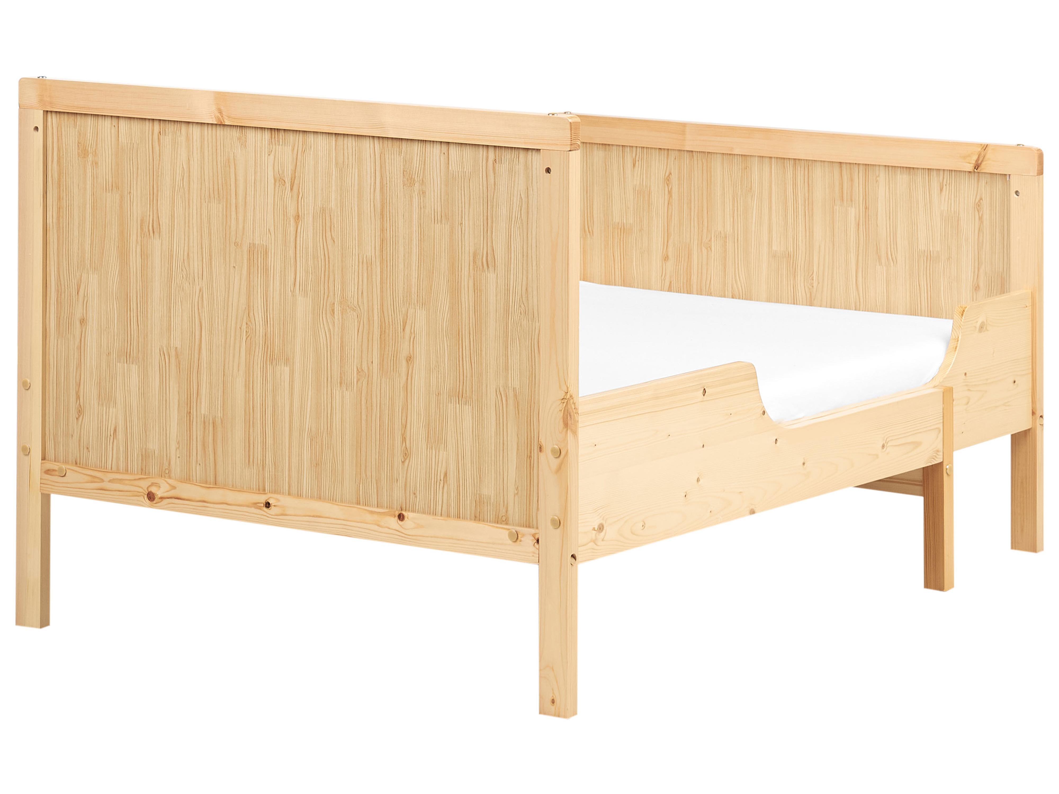 Uitschuifbaar kinderbed Dennenhout MONTIGNY 90 x 200 cm Lichtbruin