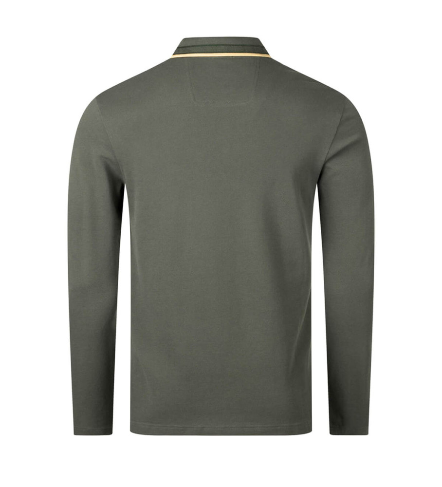 BOSS Polo Plisy verde