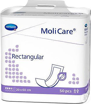 Hartmann MoliCare Rectangular 4D 20x60cm Pièces 50