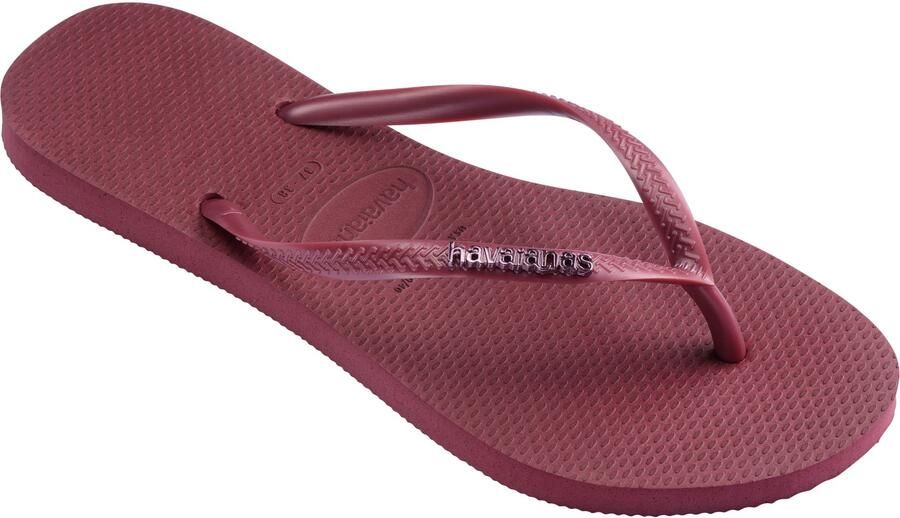 Havaianas HAV. SLIM LOGO METALLIC AMARANTH Dames Slippers amaranth