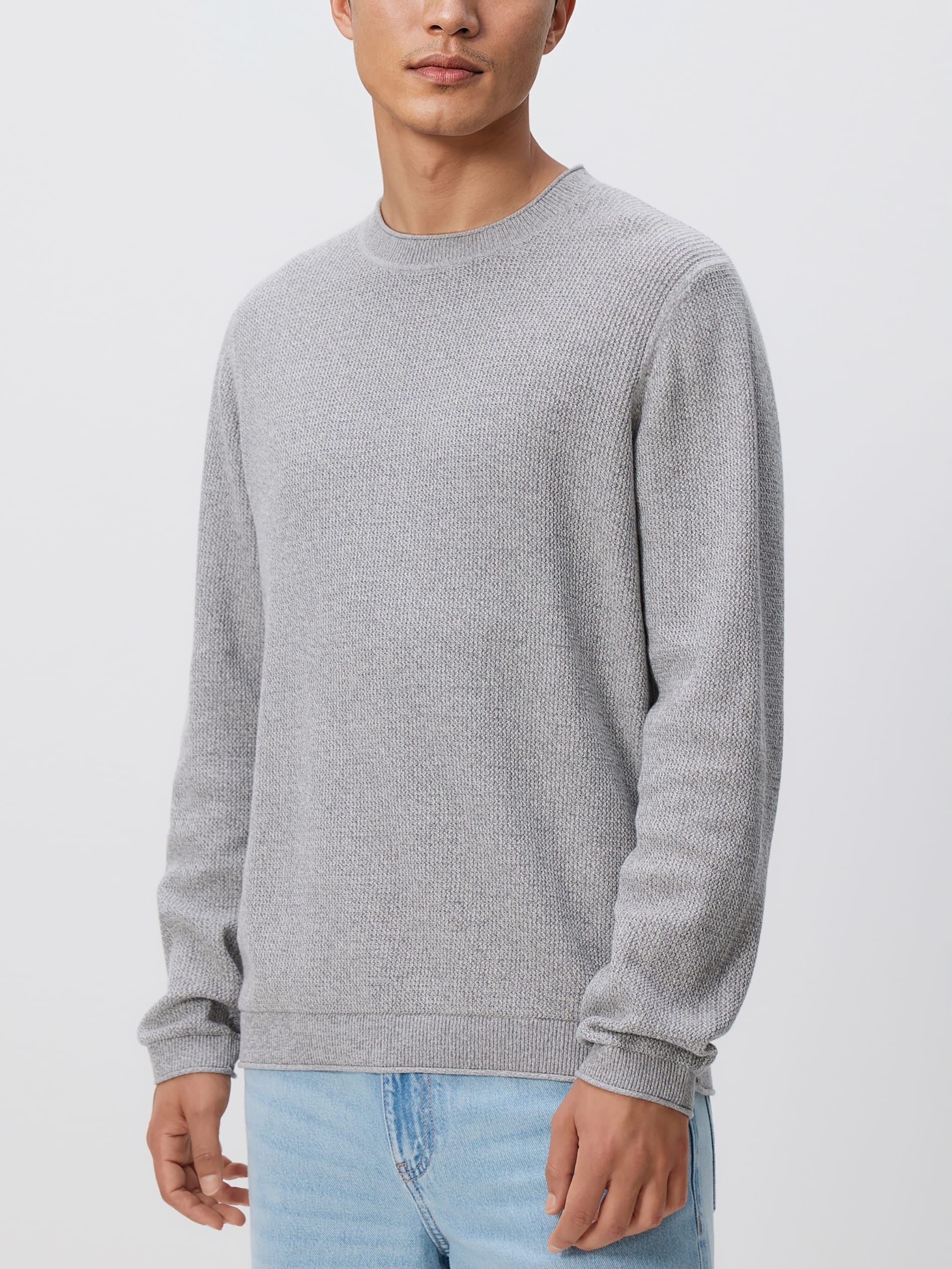 Pullover aus strukturierter Baumwolle