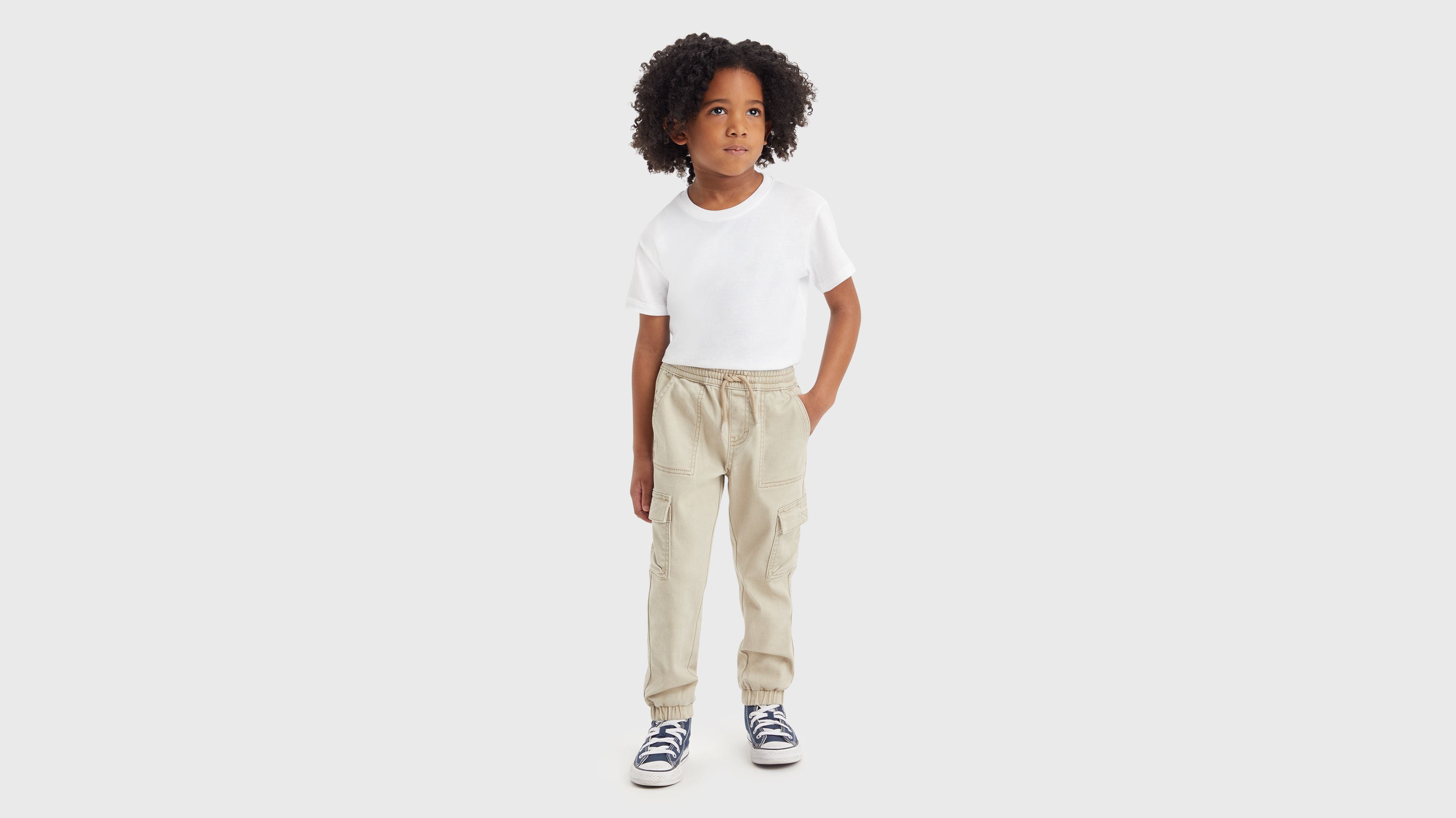 Enfant cargo jogger cargo Relaxed Dobby - Oxford Tan - Beige