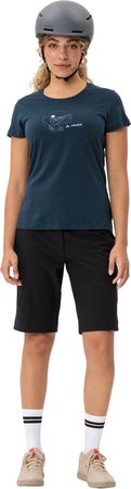 CYCLIST Damen-Kurzarmshirt  dark seablue  38