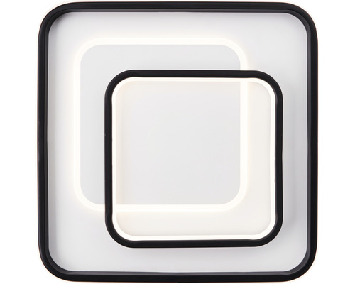 LED plafondlamp 42W 5400 lm 3000K 40x40 cm Cava zwart/wit