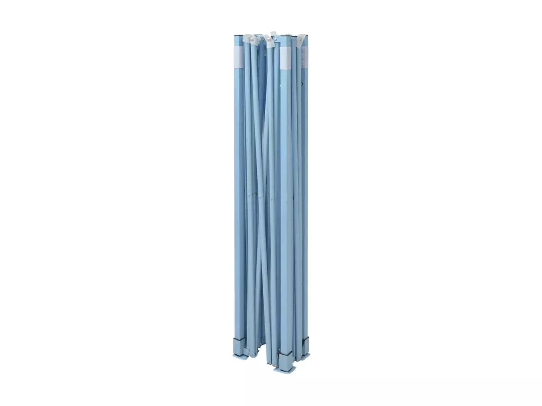 Tente pliable avec 4 parois latérales 3 x 4,5 m Bleu