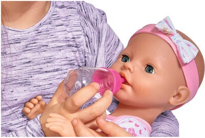 New Born Baby Dukke Jente med Tilbehør, Rosa