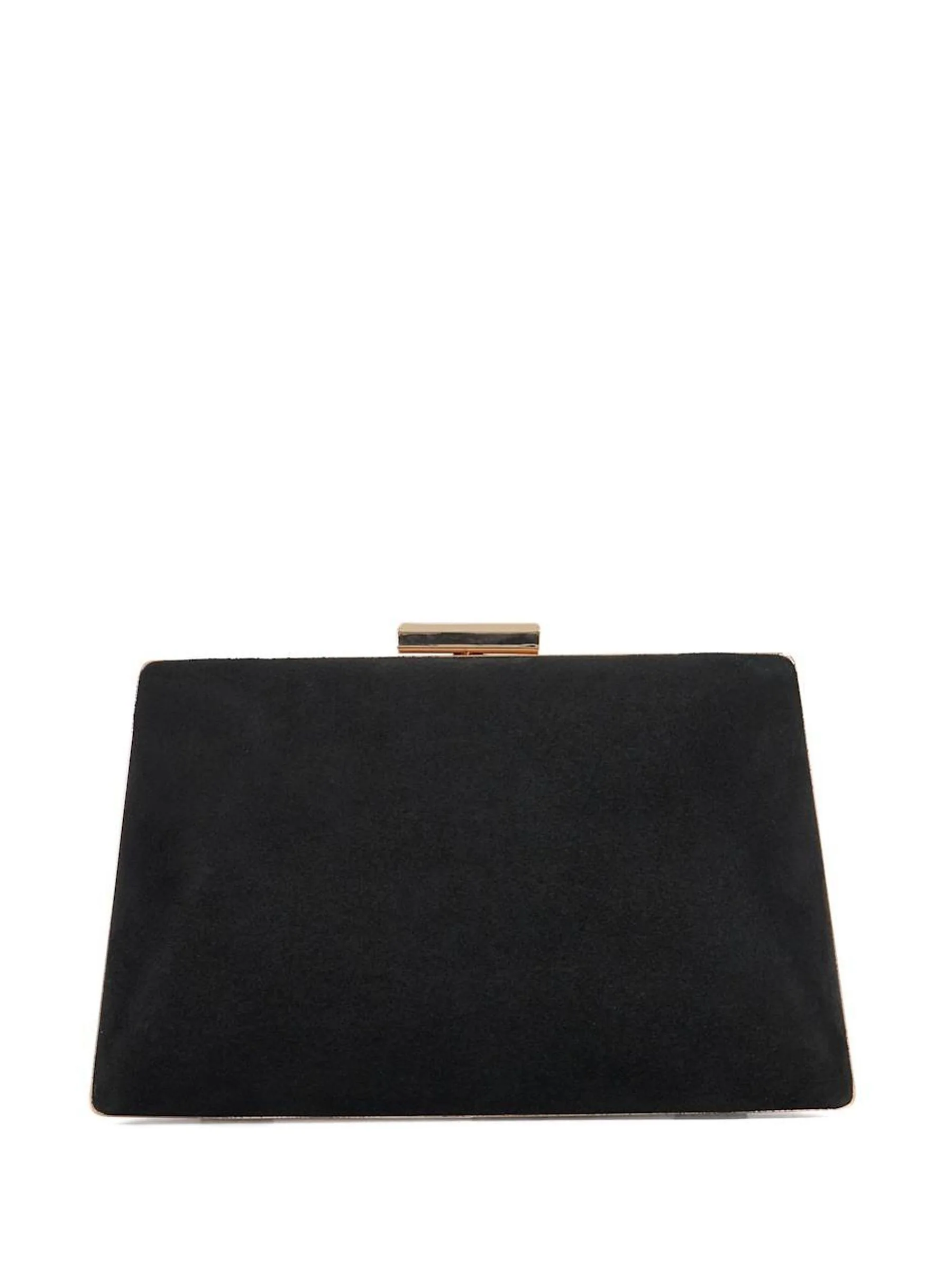 Zwart - Dune London Bellaria - Hoekige clutch met frame