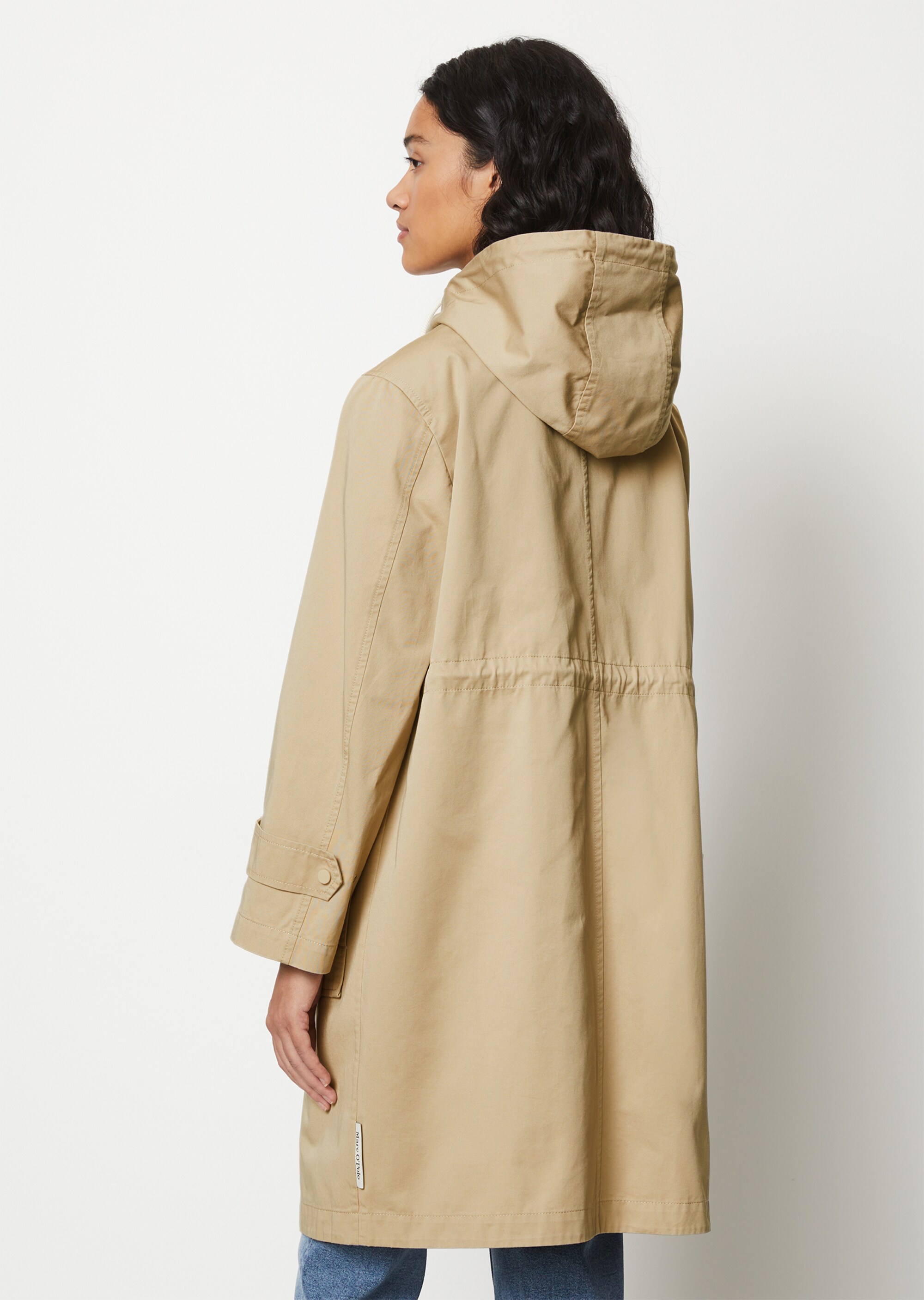 Parka relaxedaus Bio-Baumwoll-Twill