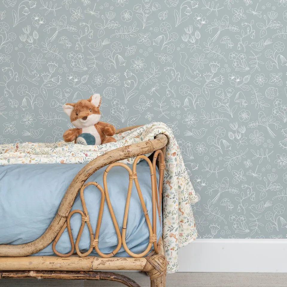 Little Dutch Forest Wonders Behang Kinderkamer - Dieren - 10mx53cm