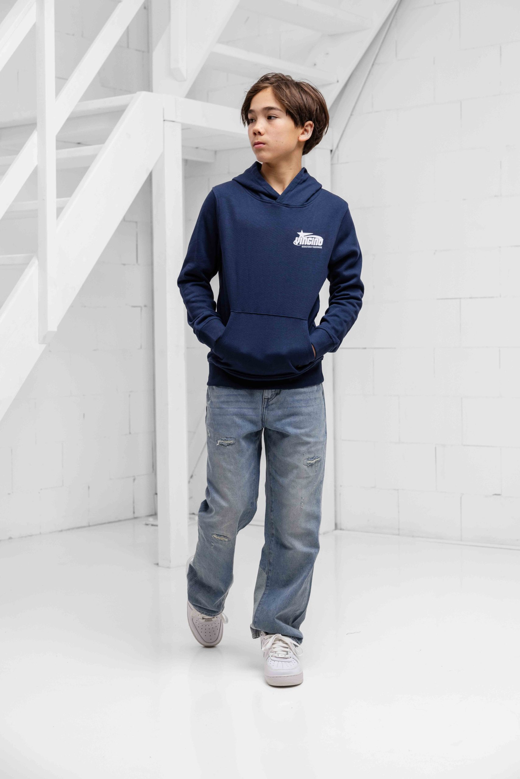 Vingino Nar Hoodie Kids Donkerblauw