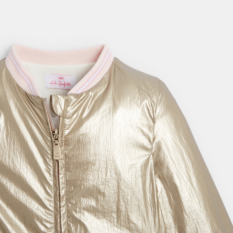 Veste dorée Lili Gaufrette jaune fille