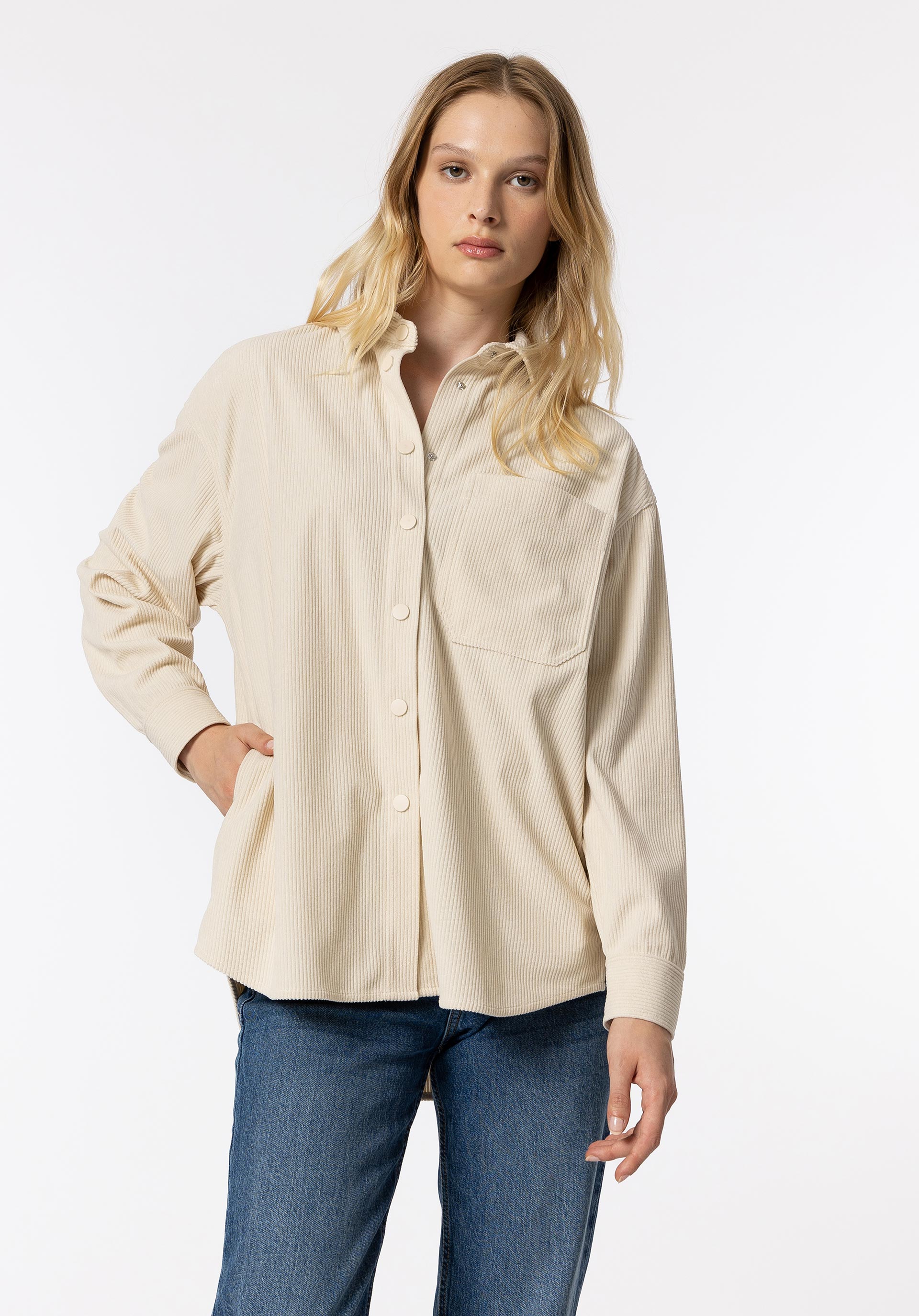 Camisa Bombazine com Bolso Frontal