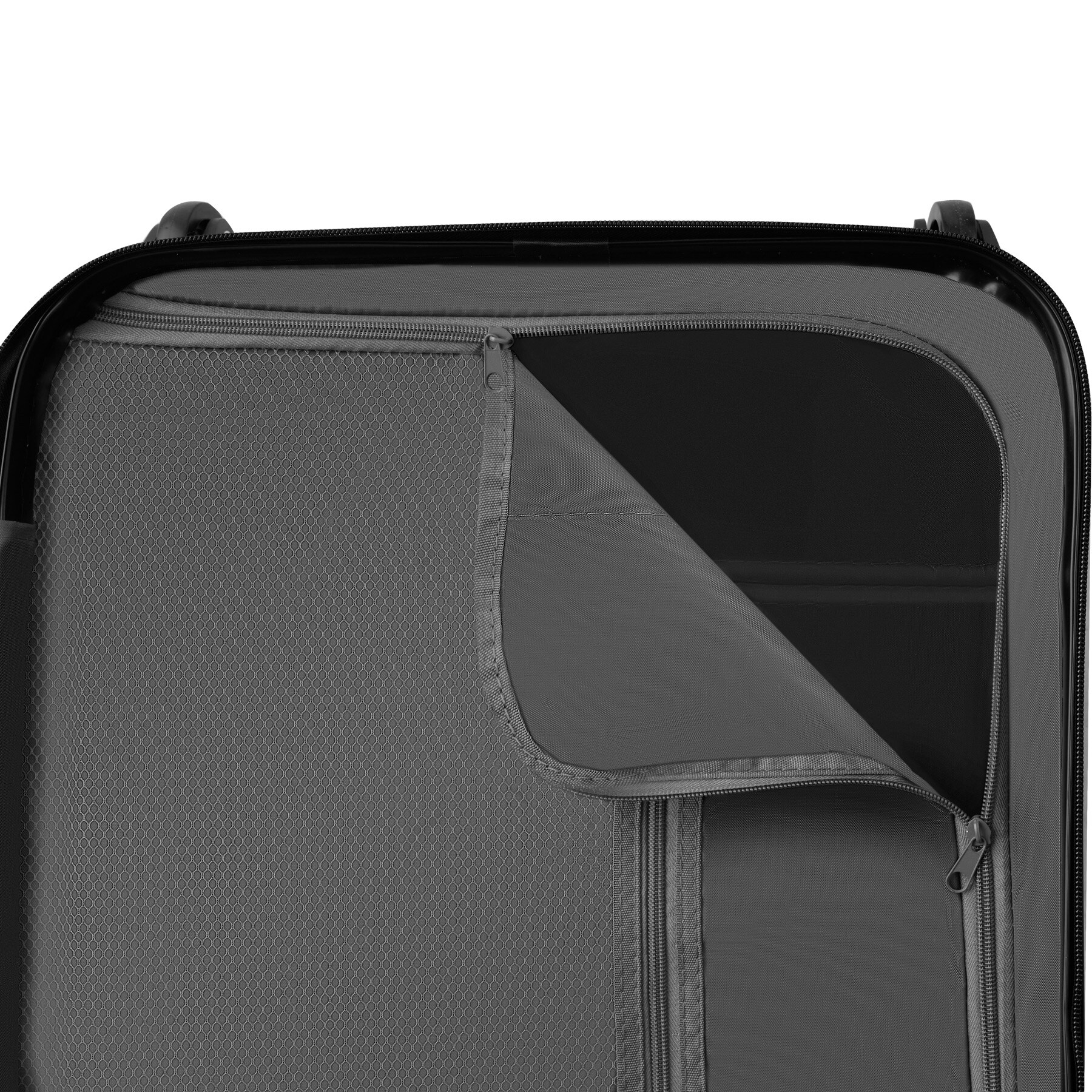 tectake® Hartschalenkoffer-Set, 4-teilig, 3 Trolleys und Beauty-Case aus robustem ABS-Kunststoff, abteilbarer Innenraum, mit Sicherheits-Zahlenschloss