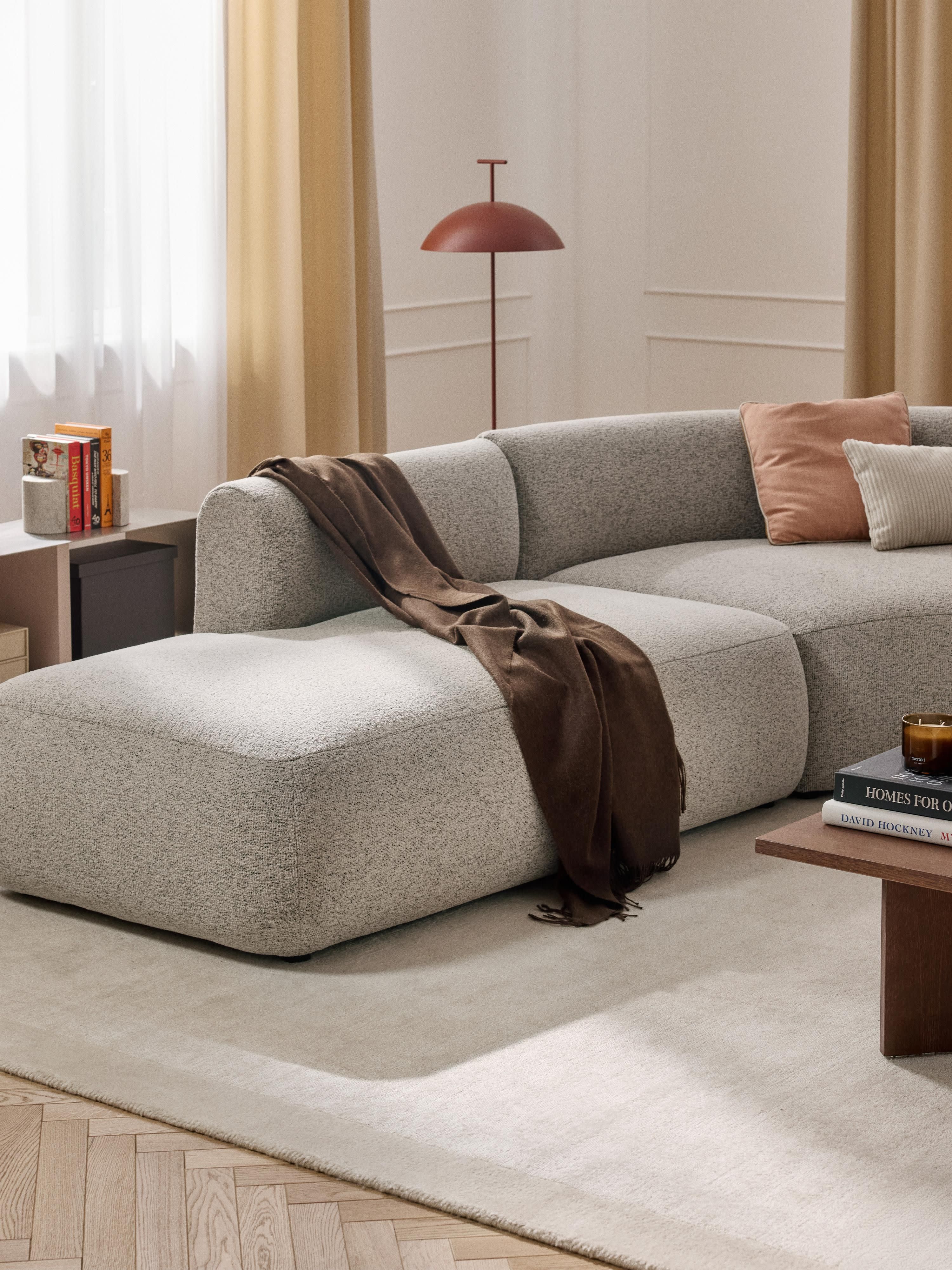 Modulaire bouclé hoekbank Sofia (4-zits)