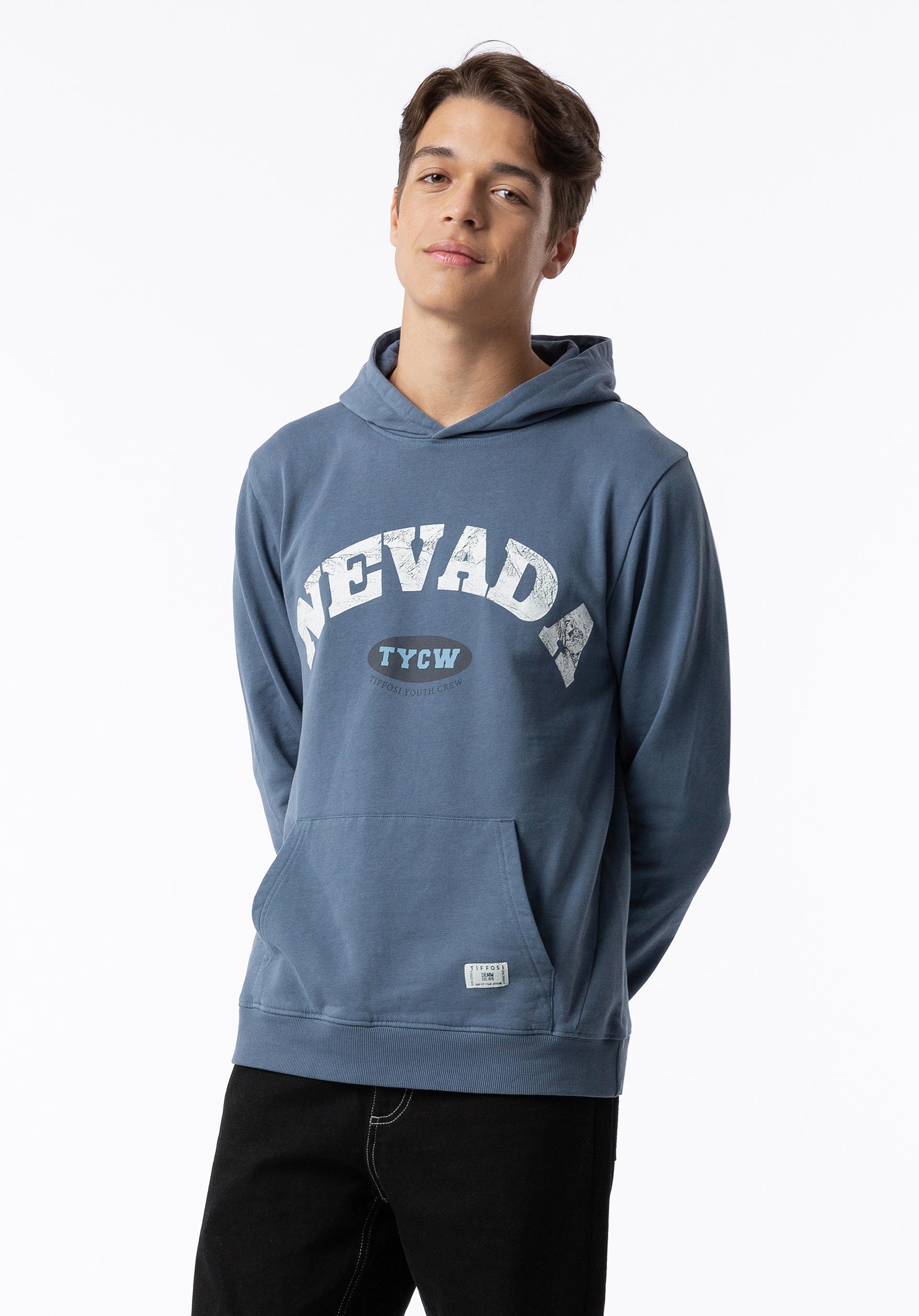 Hoodie com Estampado Frontal