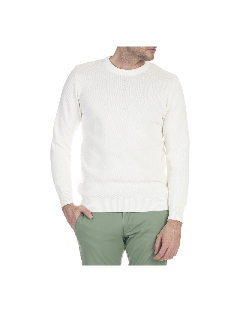 KRONSTADT PULL HOMME MAILLE CHEVRON
