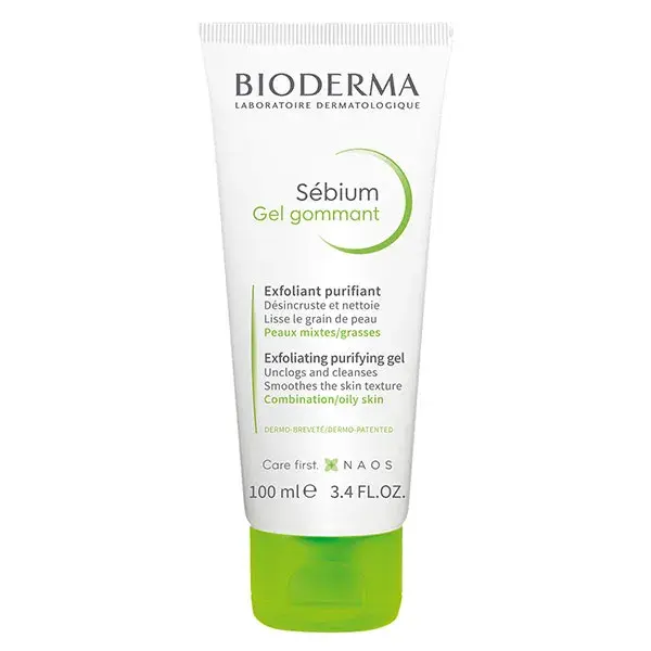 Bioderma Sébium Gel Esfoliante Purificante para Pele Mista a Oleosa 100ml