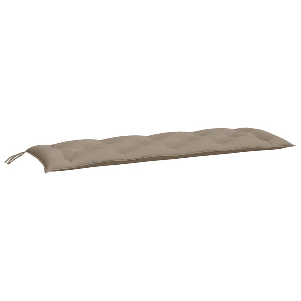 Coussins de banc de jardin 2 pcs taupe 150x50x7 cm tissu oxford
