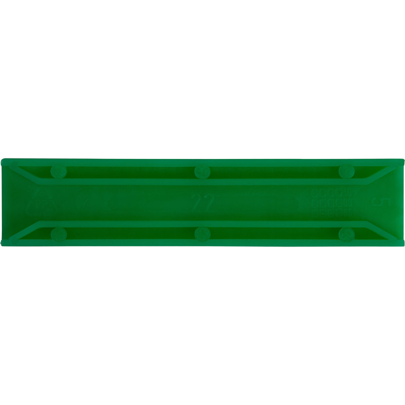 Kunststof tunnelblokje 22x5mm Groen