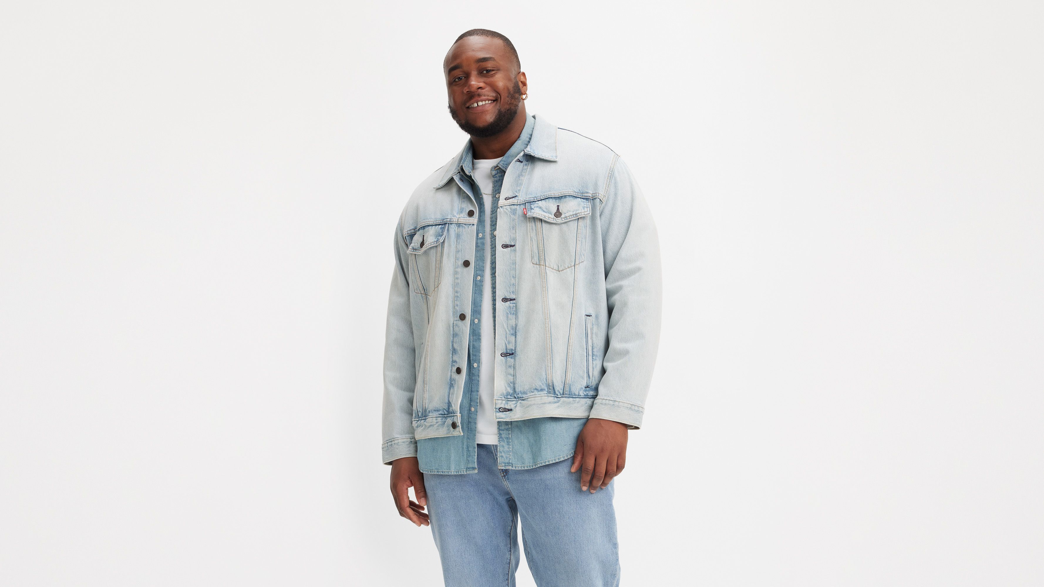 Veste Veste Trucker (Grandes tailles) - Light Trucker - Bleu