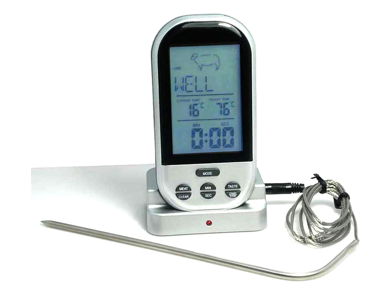 Thermomètre de cuisson four sans fil - 0   300°C - Alla France