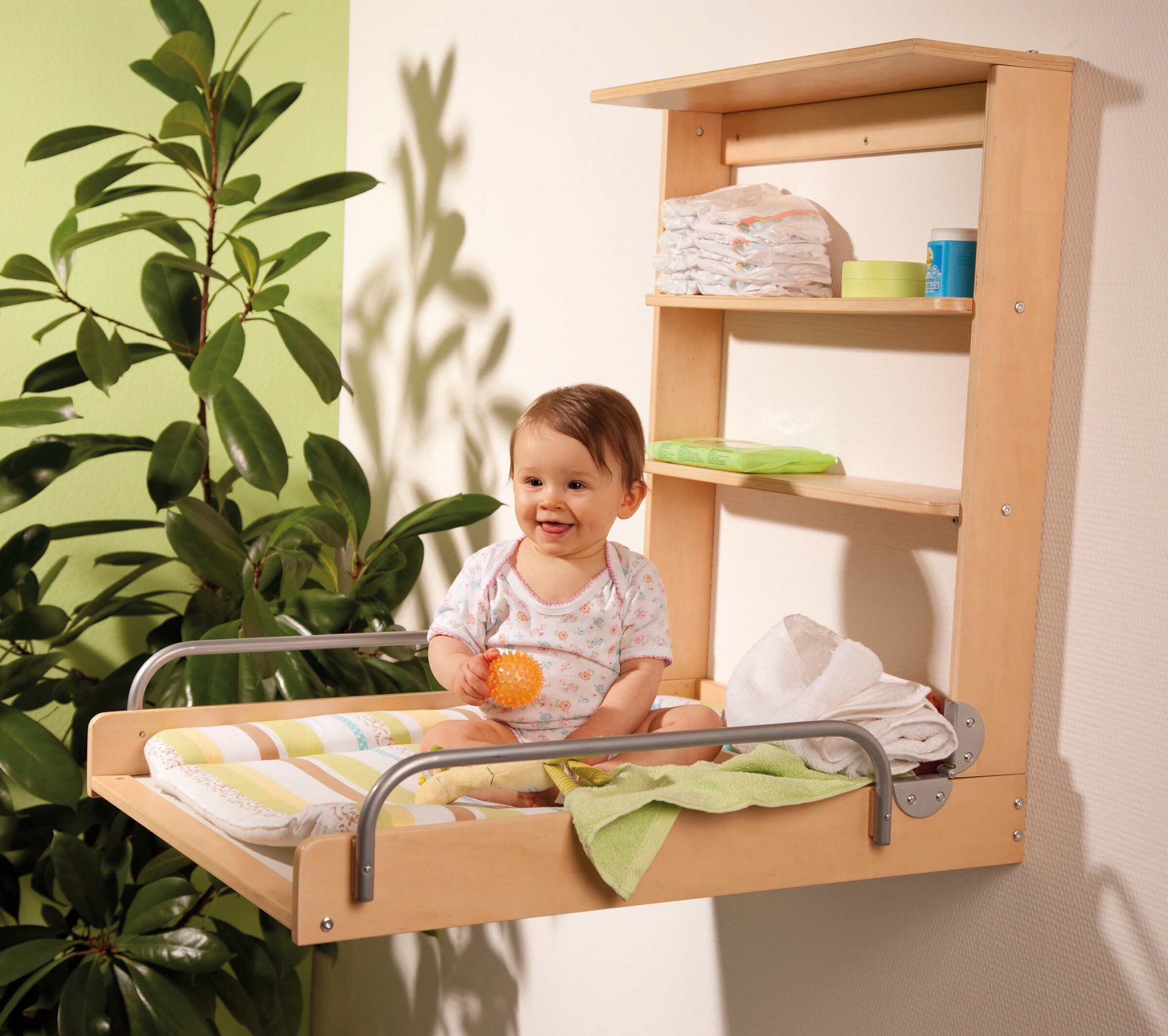 roba Wandwickelregal mit 2 Böden Dschungelbaby