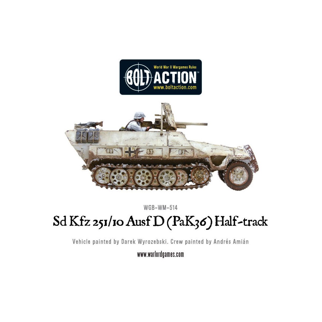 Bolt Action - German - Sd.Kfz 251/10 ausf D (3.7mm Pak) Half Track