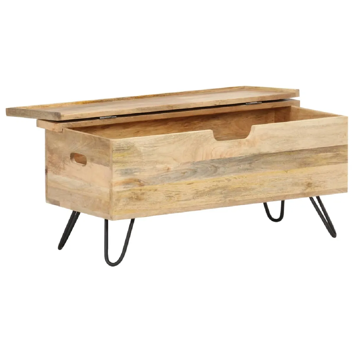 vidaXL Coffre Bois de manguier - 90x40x45 cm