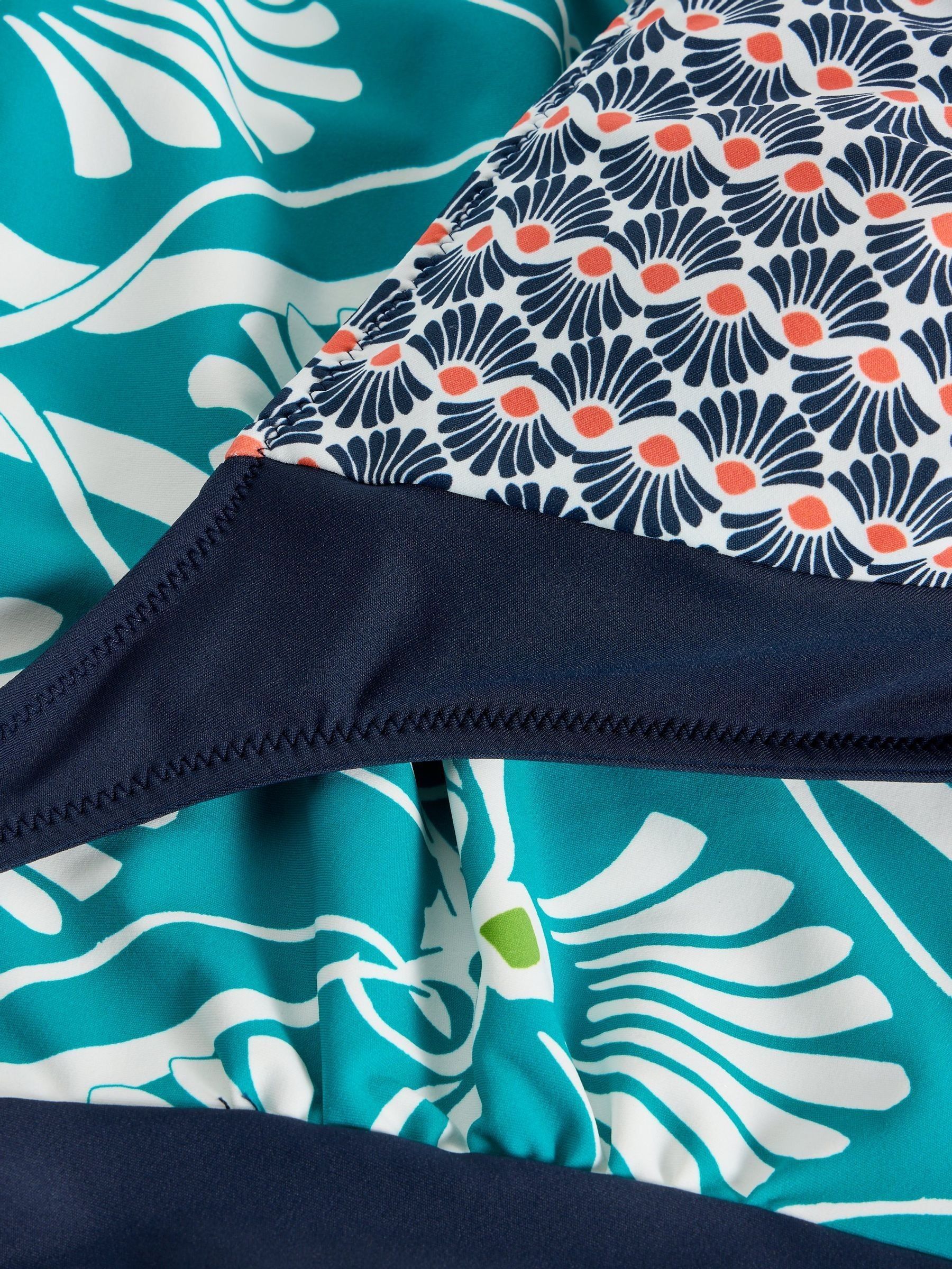 Blauw - White Stuff Sunshine omkeerbare tankini