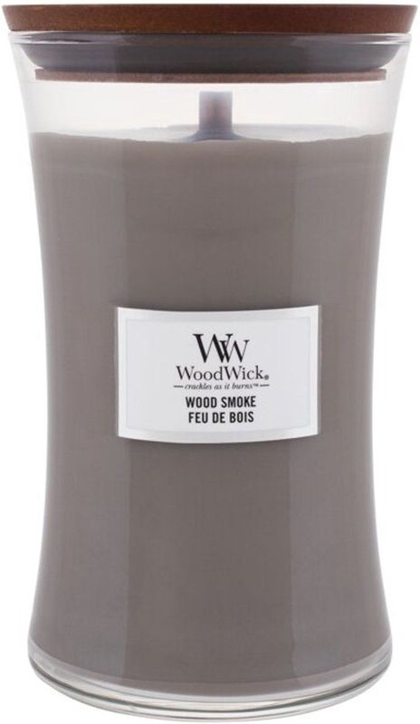 WoodWick Hourglass Large Geurkaars - Wood Smoke