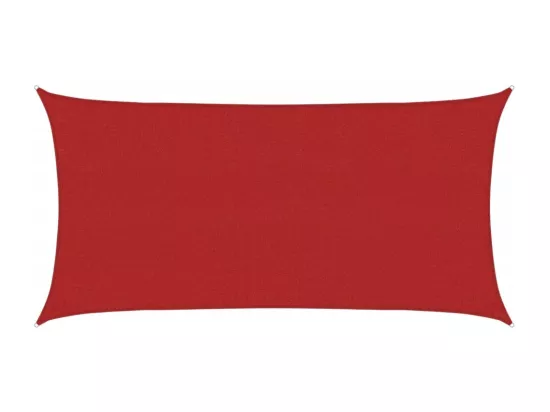 Voile d'ombrage 160 g/m² Rouge 2x3,5 m PEHD