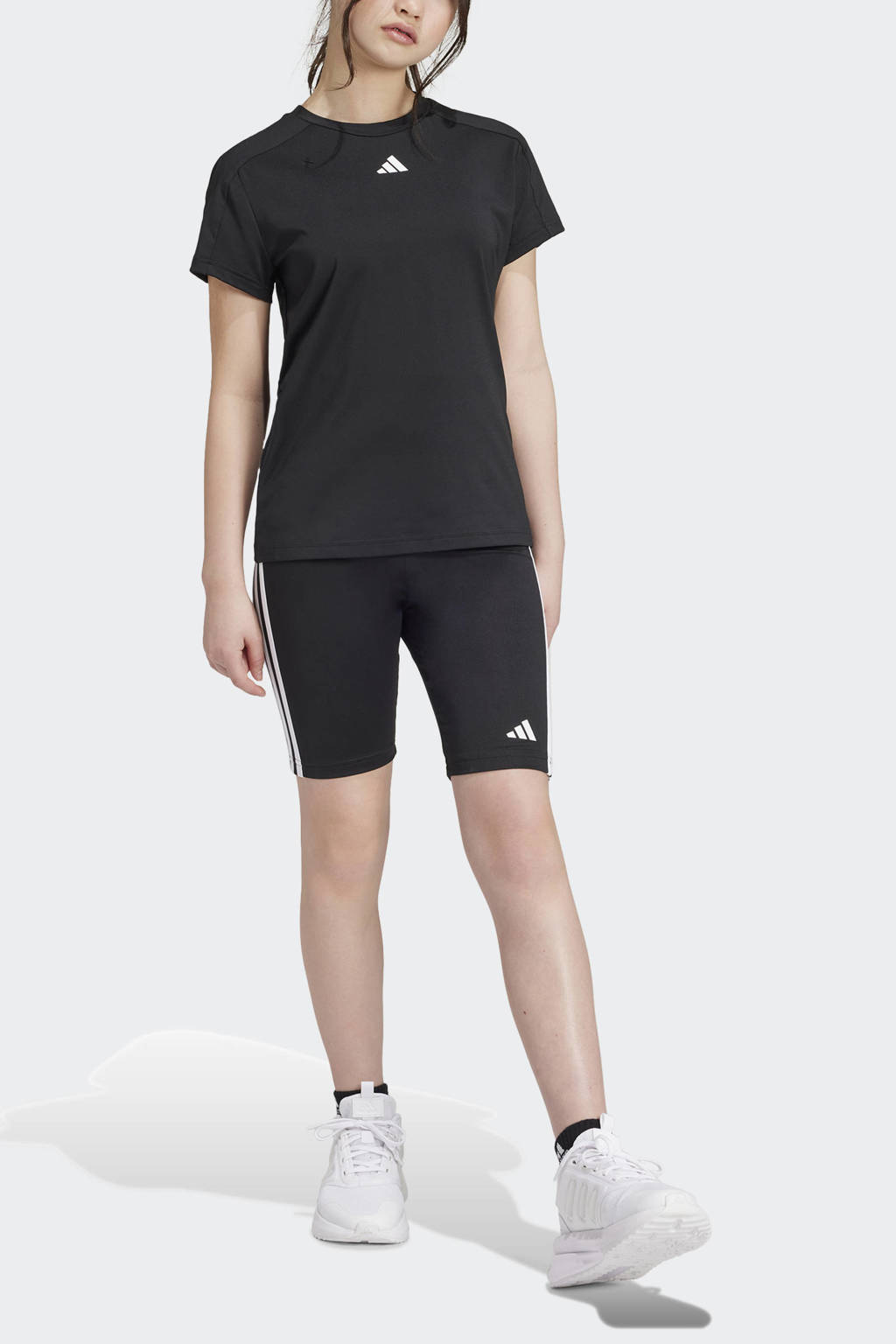 adidas Juniorsport T-shirt + short zwart/wit