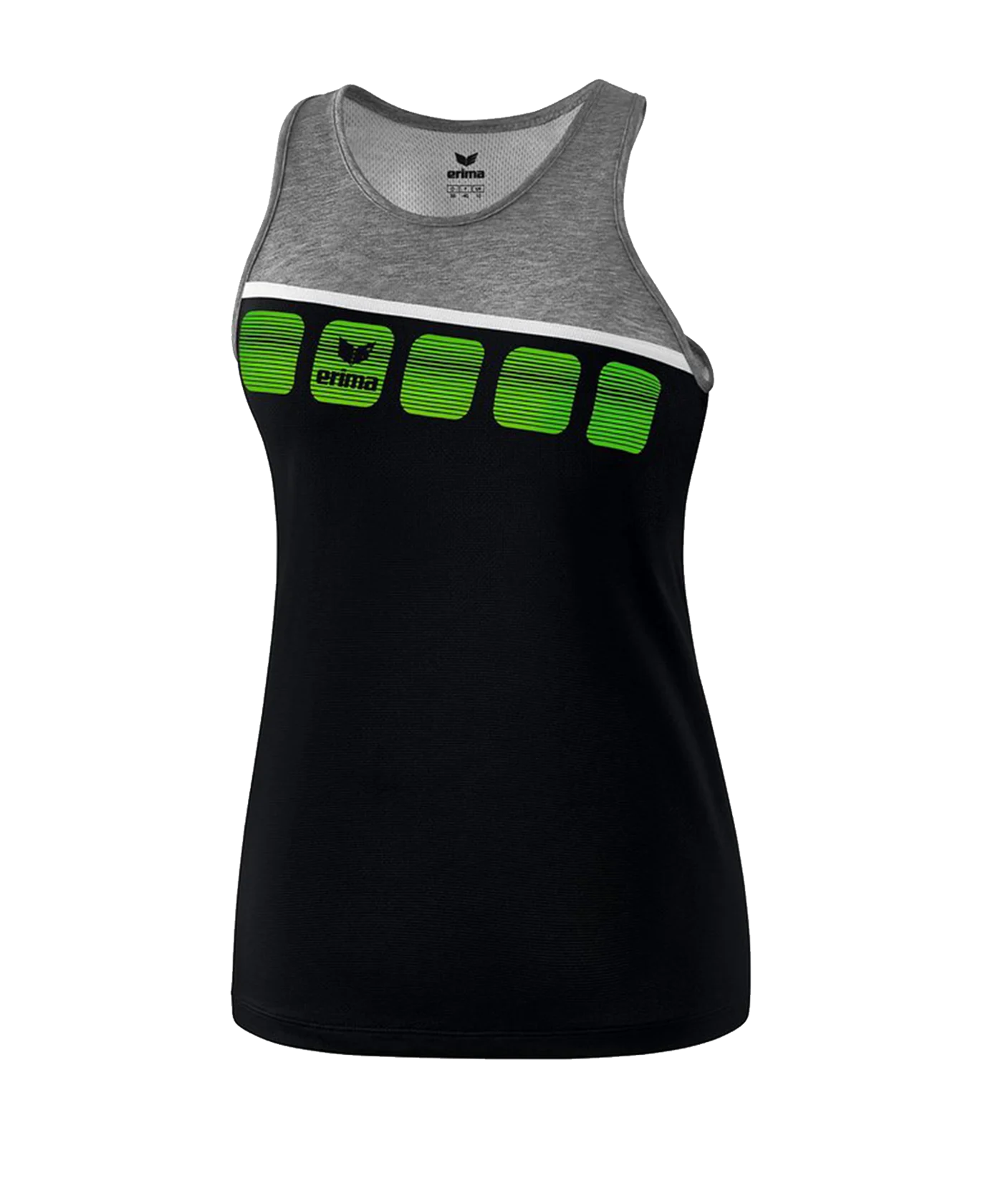 Erima 5-C Tanktop Damen Schwarz Grau