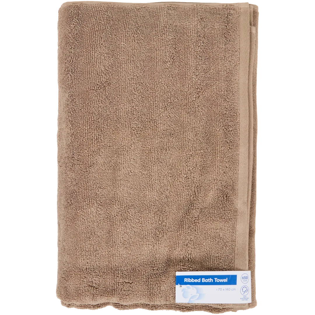 Serviette de bain côtelée