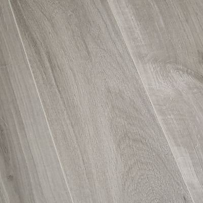 Sol stratifié à clipser Gladstone effet chêne gris L.128,6 x l.19.4 cm Ep. 8mm GoodHome