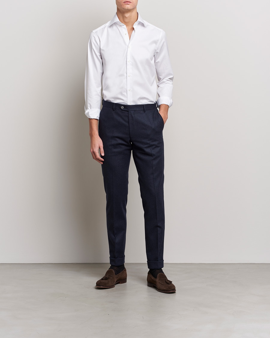 Stenströms Slimline Cut Away Shirt White