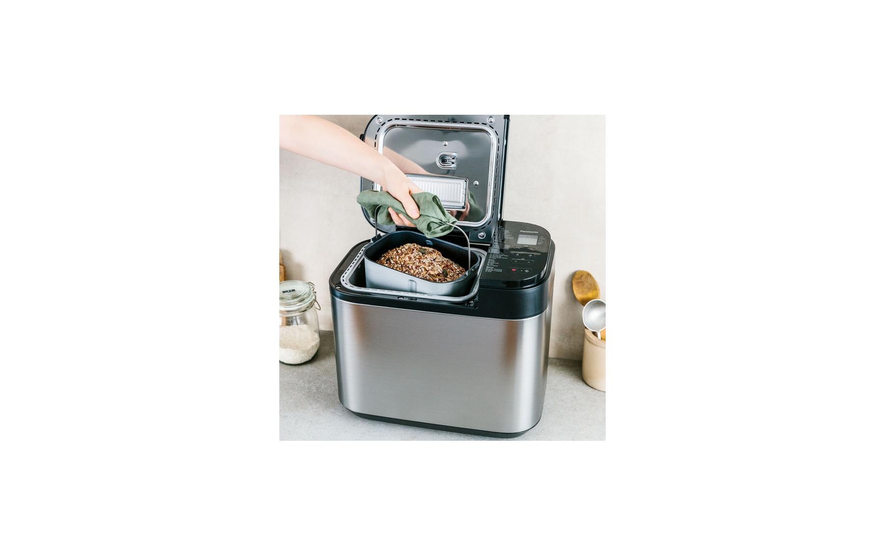 Brotbackmaschine SD-YR2550 Edelstahl/Schwarz<br>Brotbackautomat mit Hefe- und Rosinen-Nussverteiler