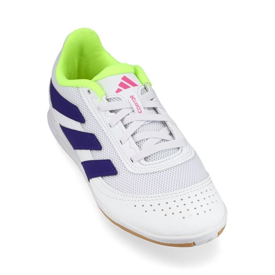 adidas Predator Club Sala IN Celestial Victory - Blanc/Violet/Lucid Lemon Enfant