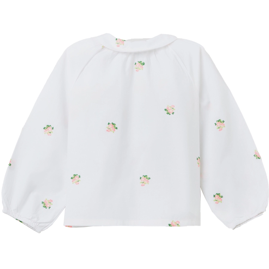 OVS Bluse Allover-Print Blümchen weiß
