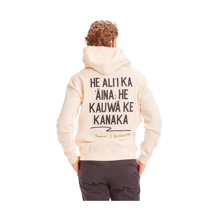 KnowledgeCotton Apparel Elm The Green Wave Hooded Sweater Men
