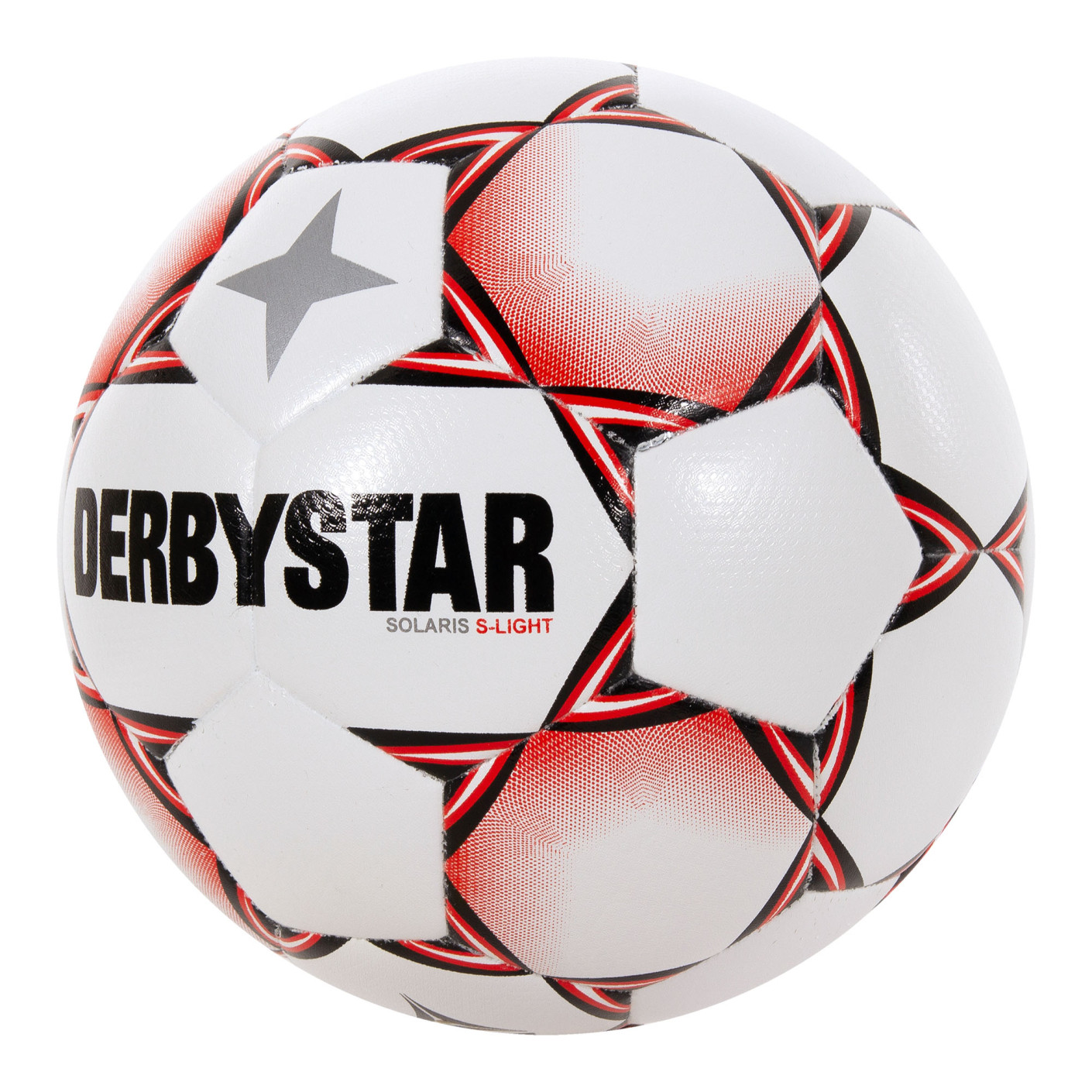 Derbystar Solaris Super Light Voetbal Maat 5 Wit Rood Zwart