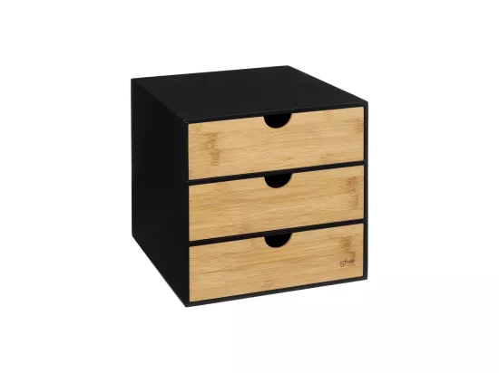 Organiseur de Bureau Boite de rangement vertical 3 tiroirs modèle Bava