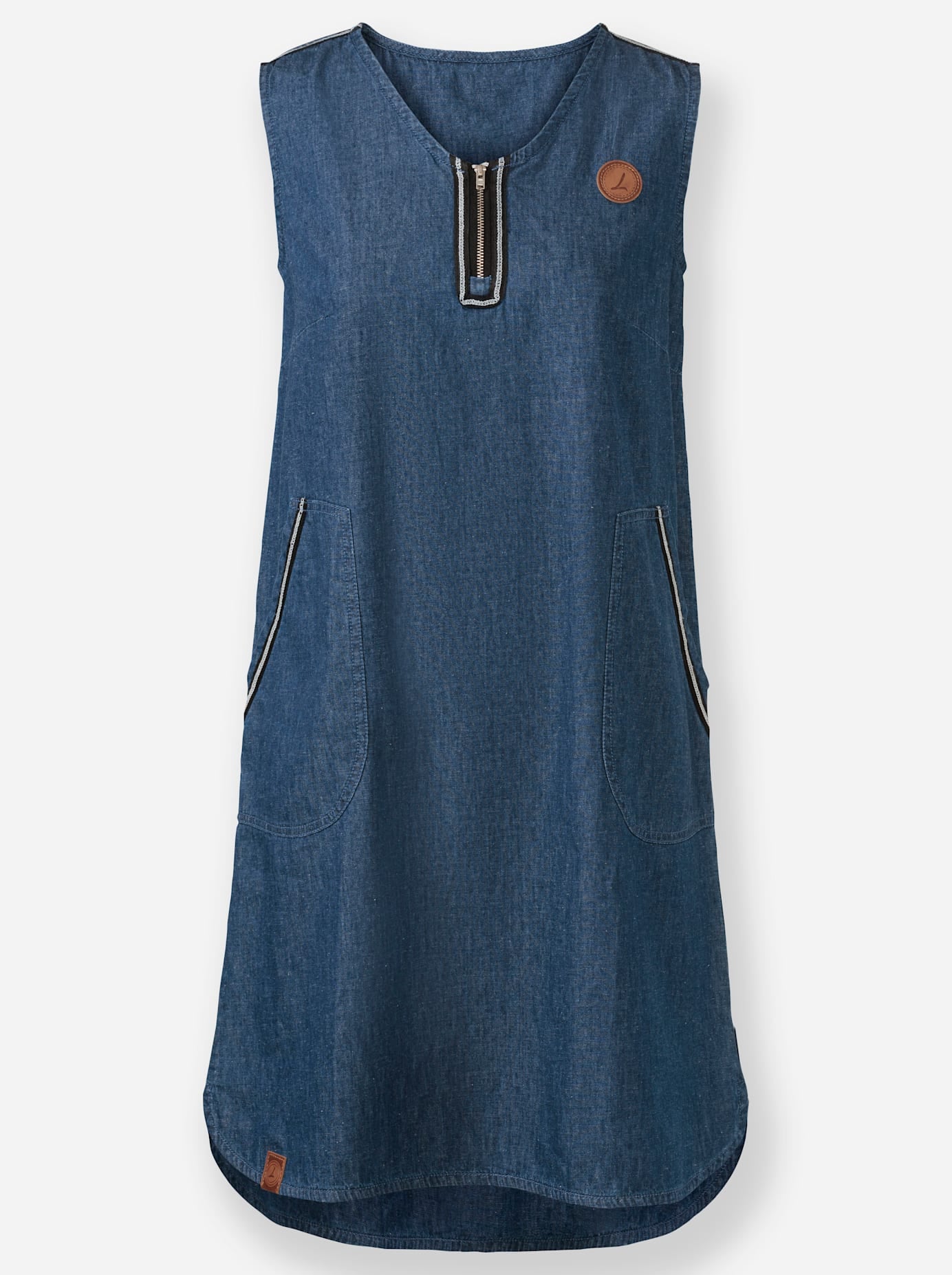 Casual Looks Jeanskleid »Jeans-Kleid« aufgesetzte Taschen